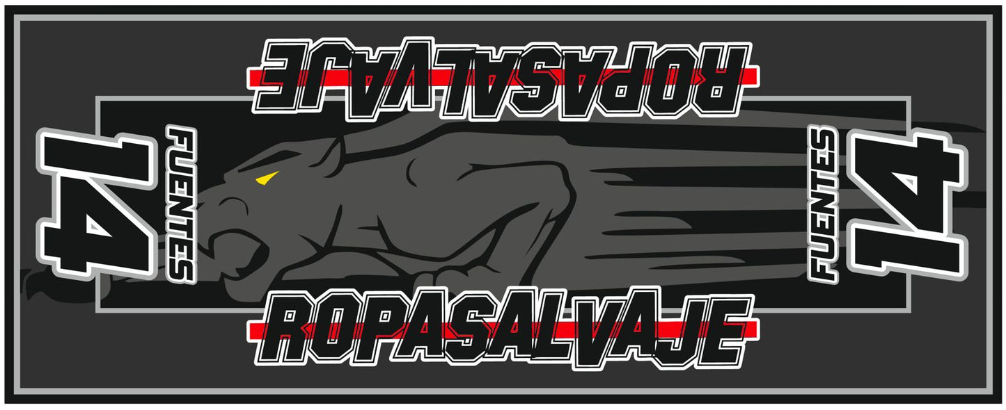 ZONA SALVAJE – Alfombrilla para Moto